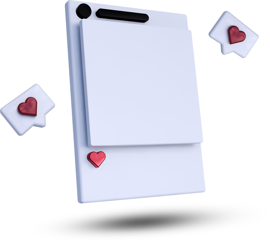 3D Instagram Frame Transparent Background